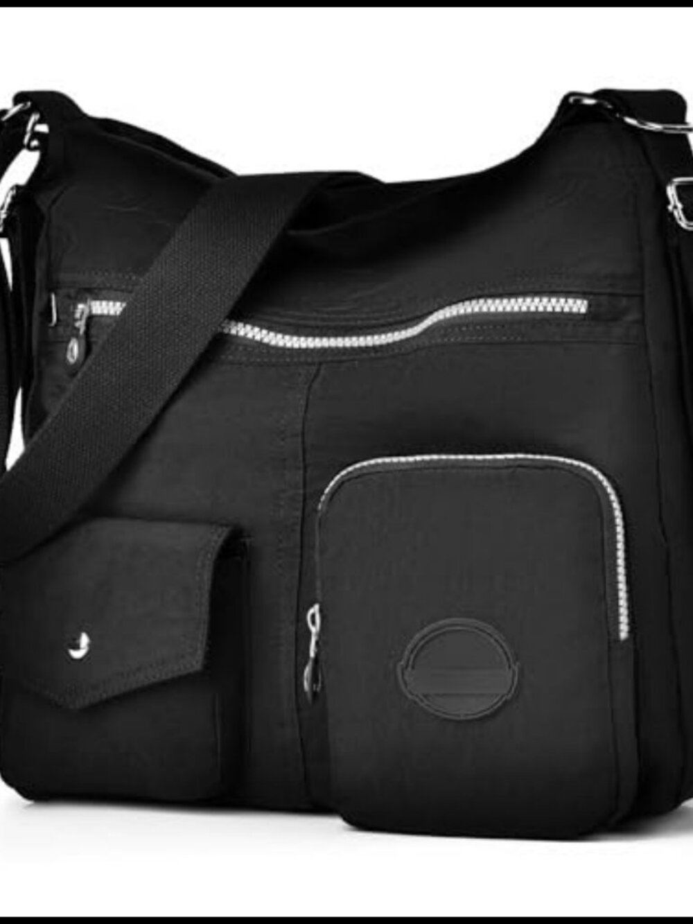 Nylon Hobo Purse Crossbody Shoulder Bag Convertible Backpack RFID